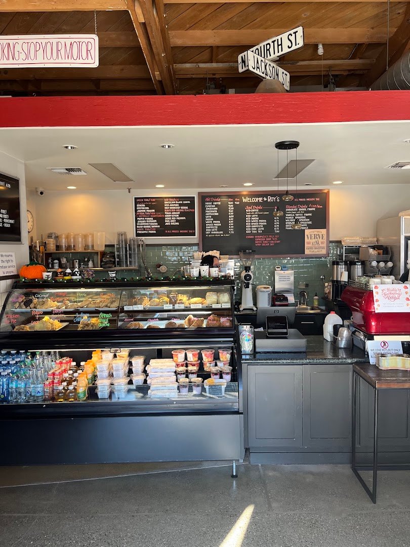 Interior of Roy's Station Coffee & Tea, specialty coffee shop in San Jose