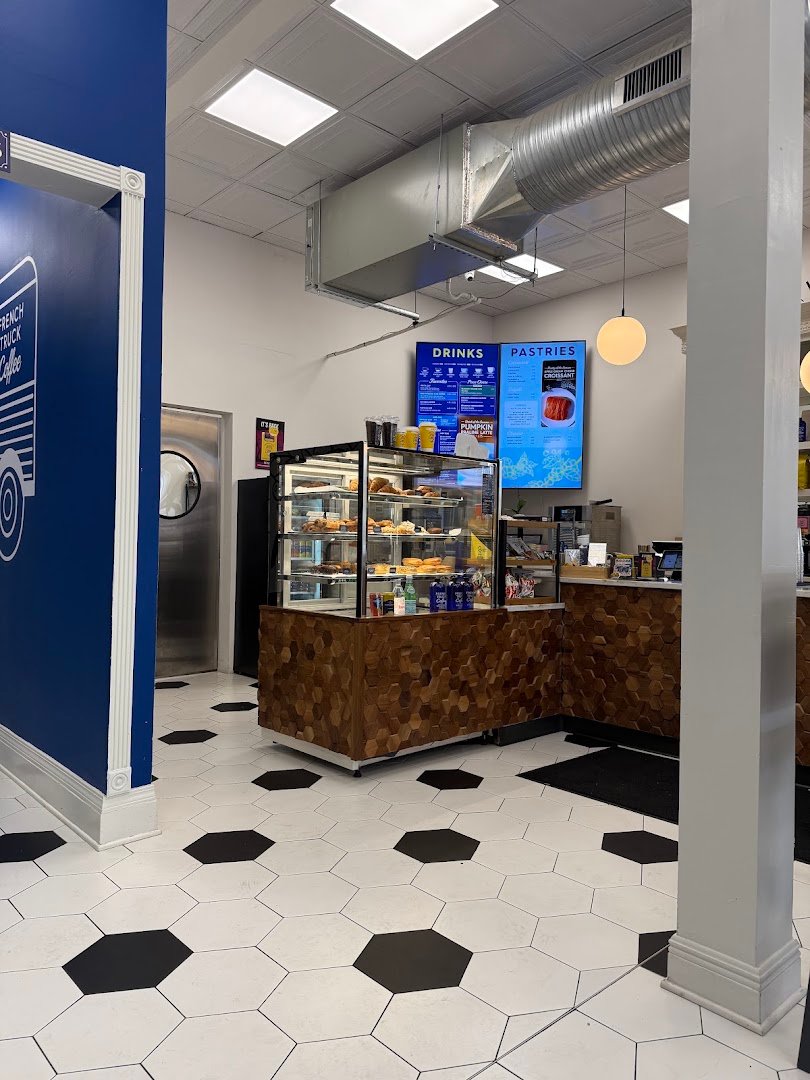 Interior of French Truck Coffee, specialty coffee shop in New Orleans