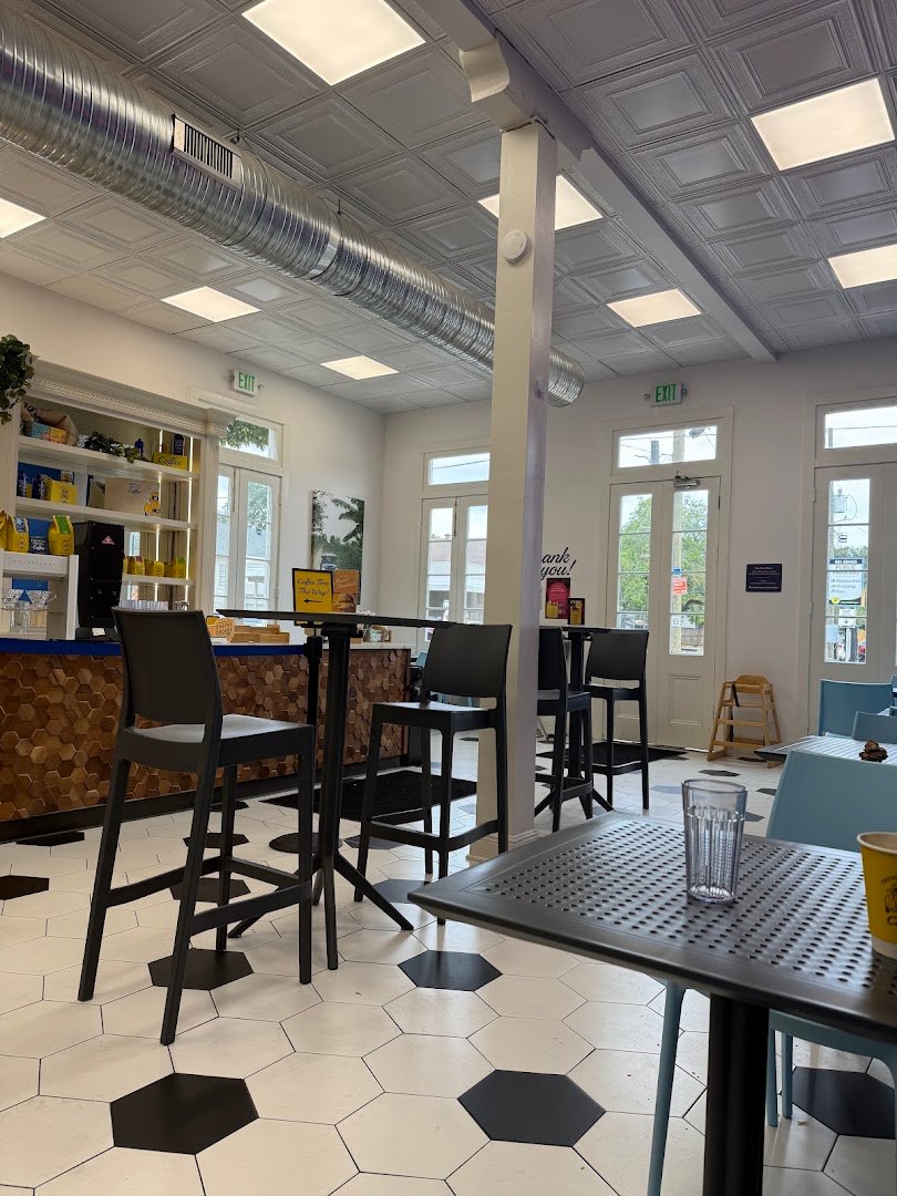 Interior of French Truck Coffee, specialty coffee shop in New Orleans