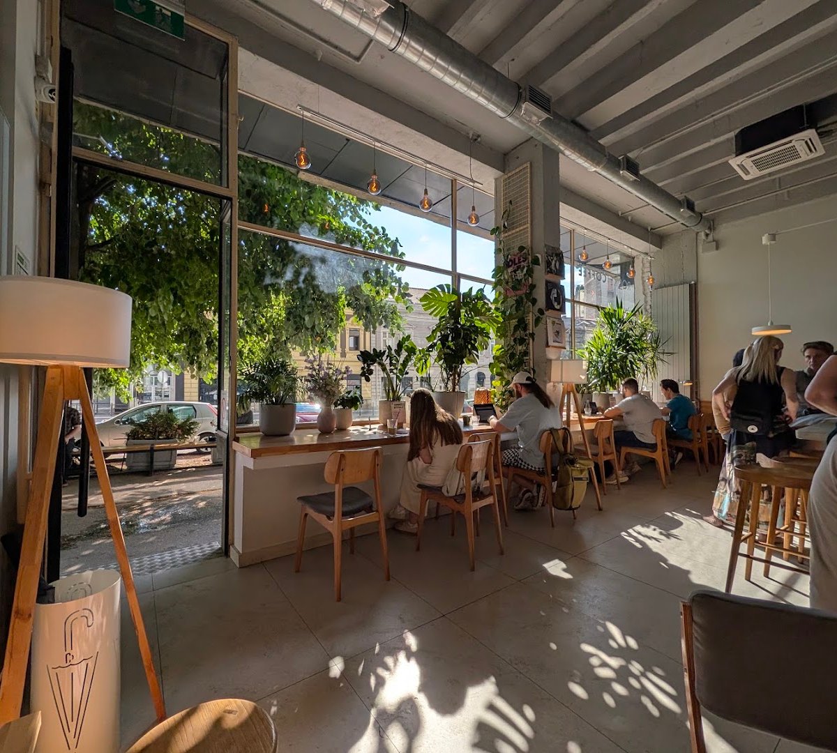 Interior of Rocket Coffee, specialty coffee shop in Belgrade