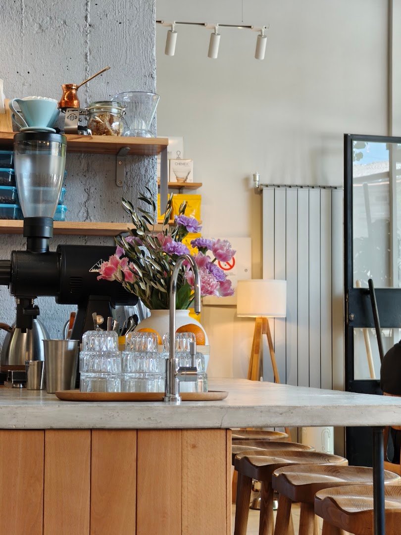 Interior of Rocket Coffee, specialty coffee shop in Belgrade