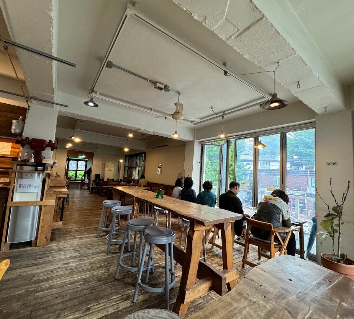 Interior of Club Espresso, specialty coffee shop in Seoul