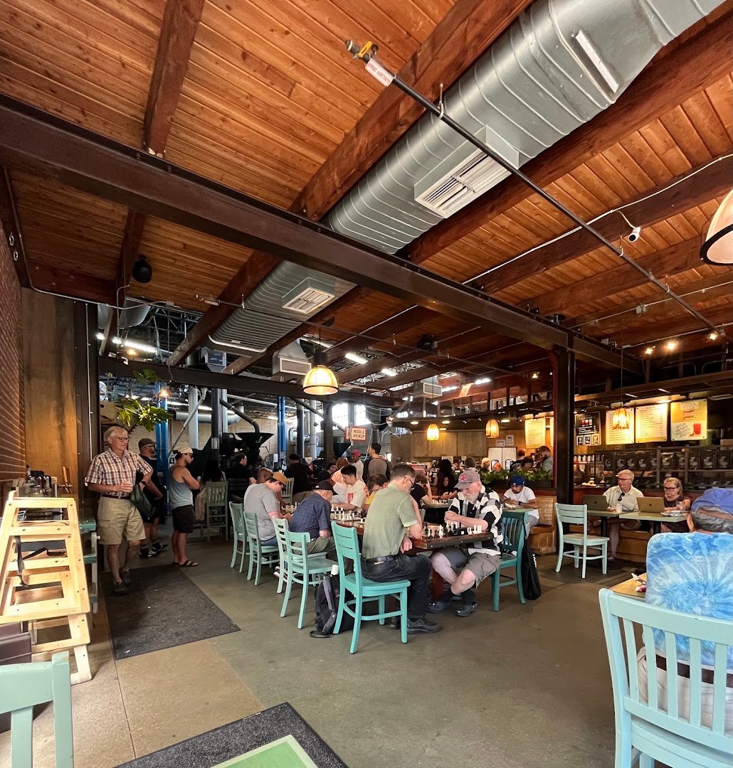 Interior of Colectivo Coffee Humboldt Blvd., specialty coffee shop in Milwaukee