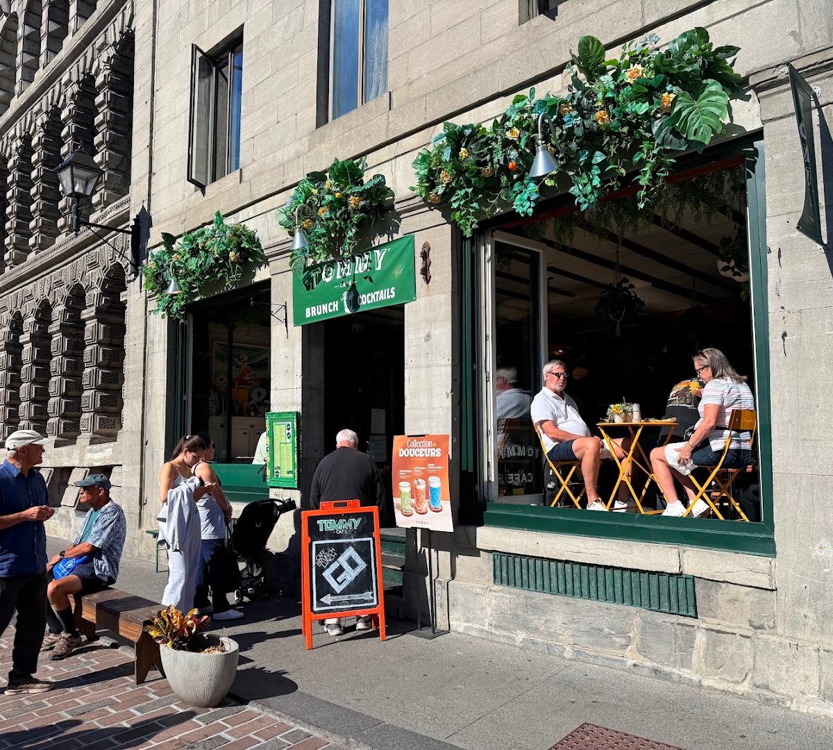 Storefront of Tommy Café, specialty coffee shop in Montreal
