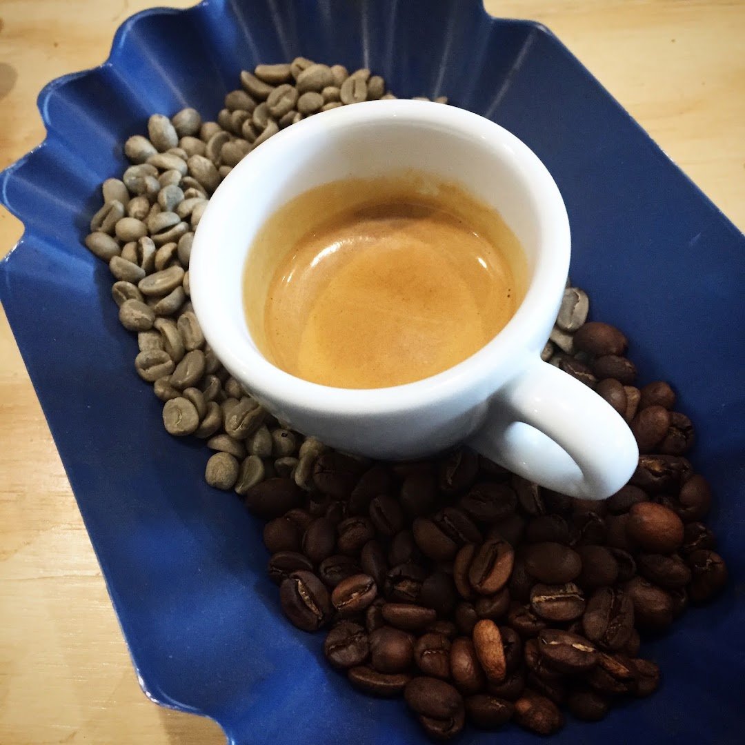 Coffee at Brown Caffeine Lab, specialty coffee shop in Mexico City