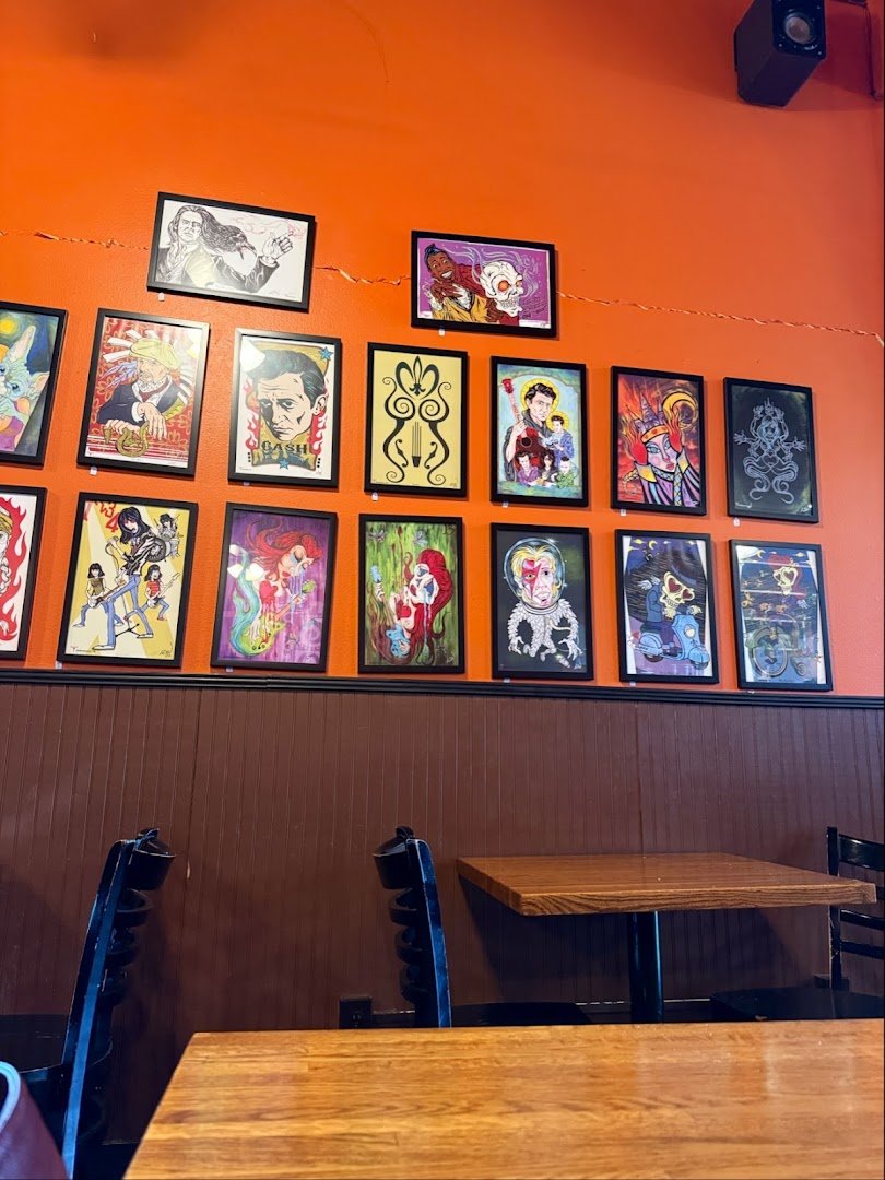 Interior of Mojo Coffee House, specialty coffee shop in New Orleans