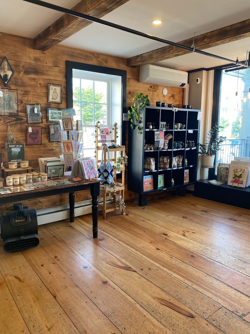 Interior of Black Cap Coffee & Bakery, specialty coffee shop in Stowe