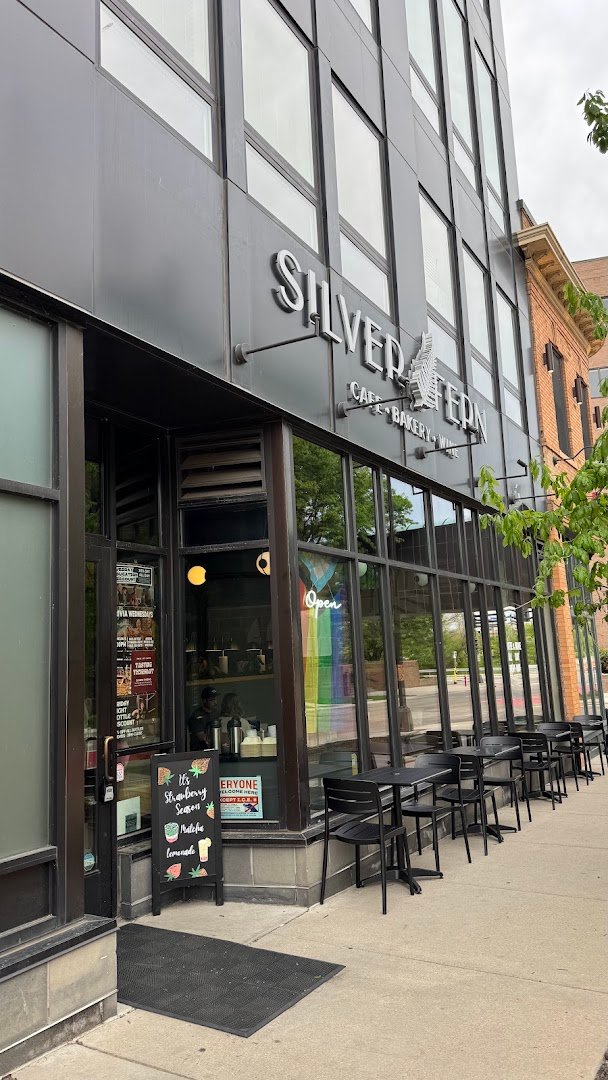 Storefront of Silver Fern, specialty coffee shop in Minneapolis