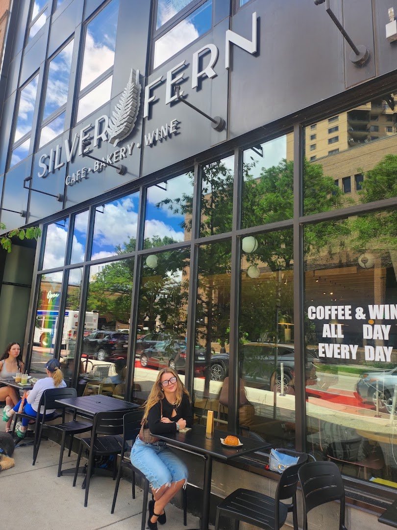 Storefront of Silver Fern, specialty coffee shop in Minneapolis