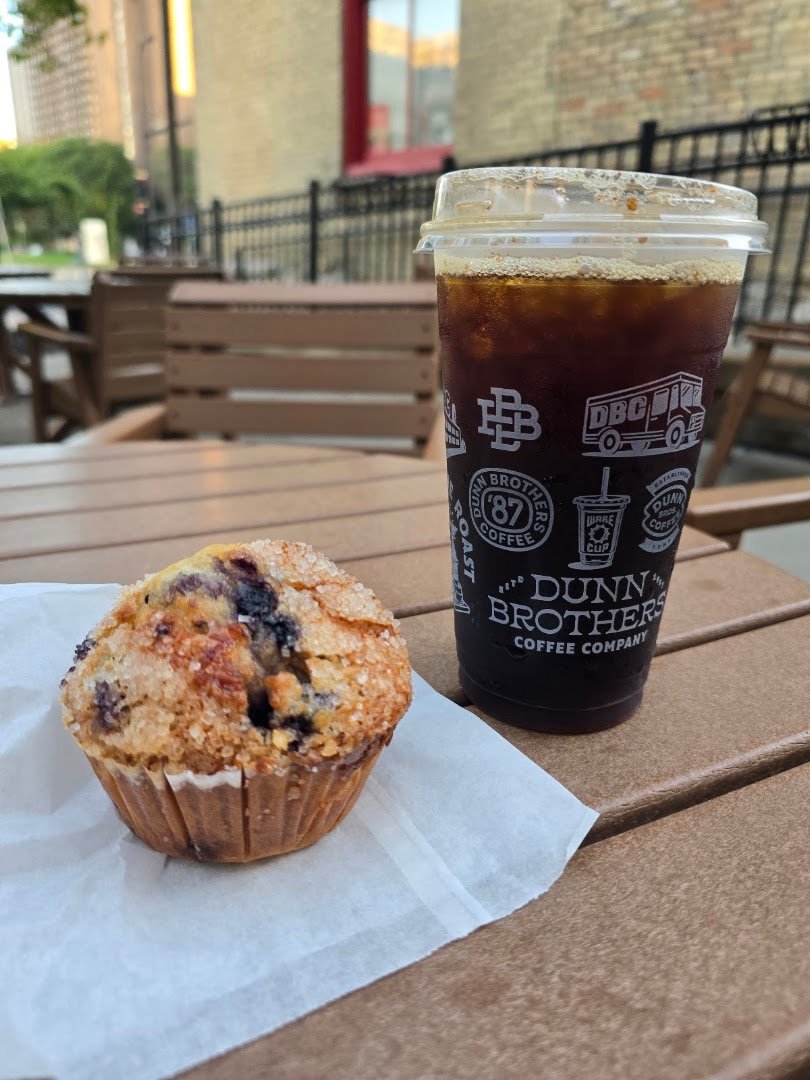 Coffee at Dunn Brothers Coffee, specialty coffee shop in Minneapolis