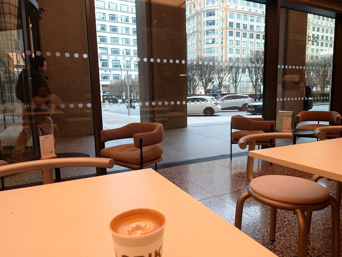 Old Spike Cabot Square specialty coffee shop in London - photo 2