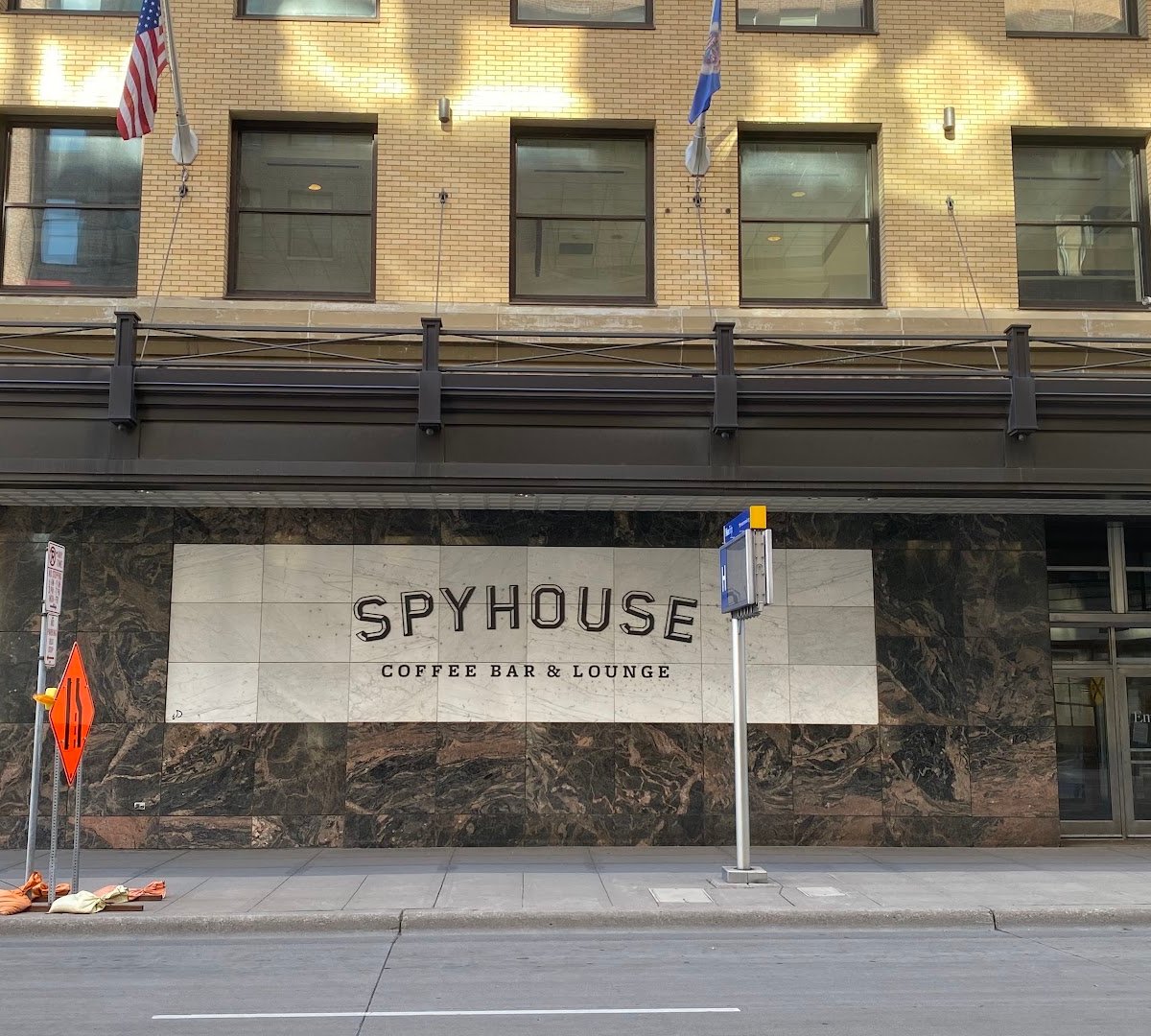 Storefront of Spyhouse Coffee Roasters | North Loop, specialty coffee shop in Minneapolis