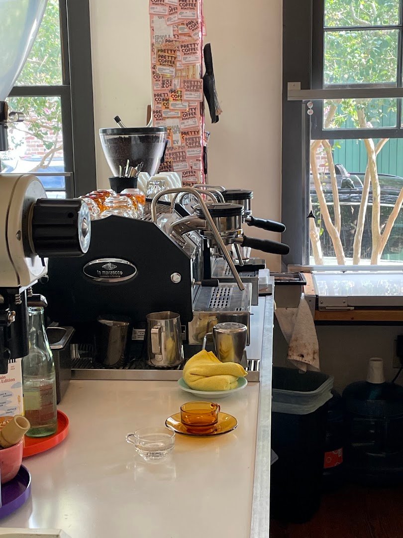 Interior of Pond Coffee, specialty coffee shop in New Orleans