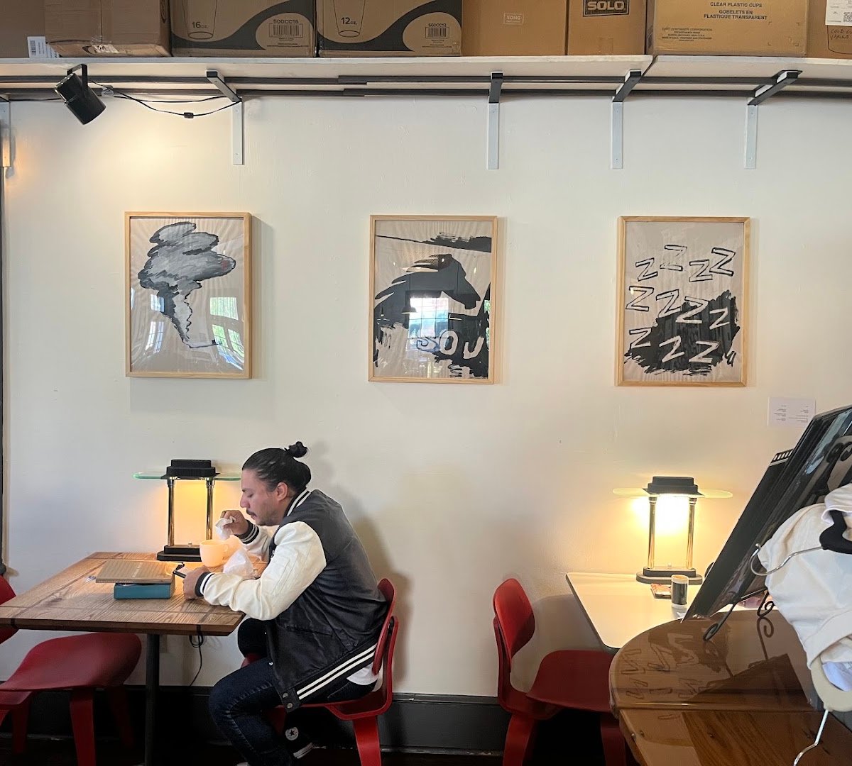 Interior of Pond Coffee, specialty coffee shop in New Orleans
