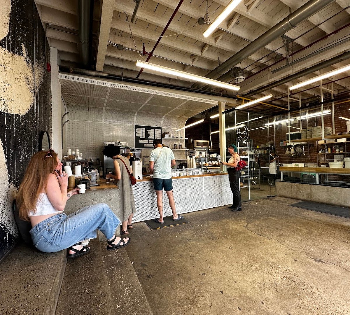Interior of SAM JAMES COFFEE BAR - BROCK, specialty coffee shop in Toronto