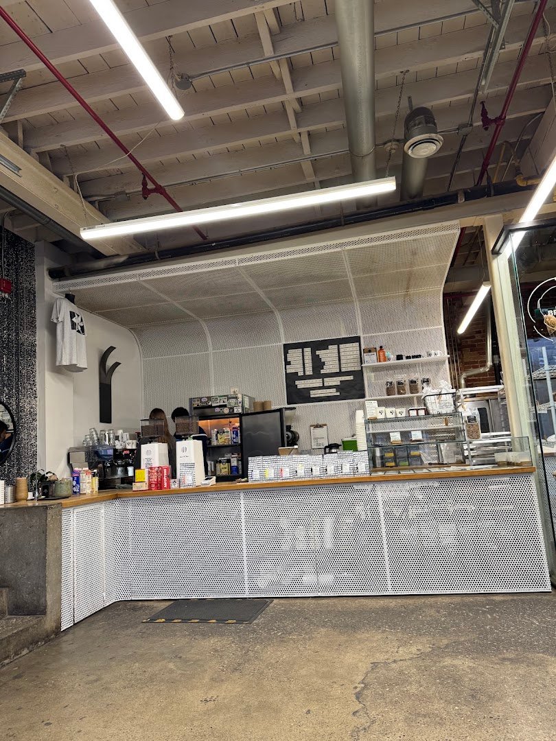 Interior of SAM JAMES COFFEE BAR - BROCK, specialty coffee shop in Toronto