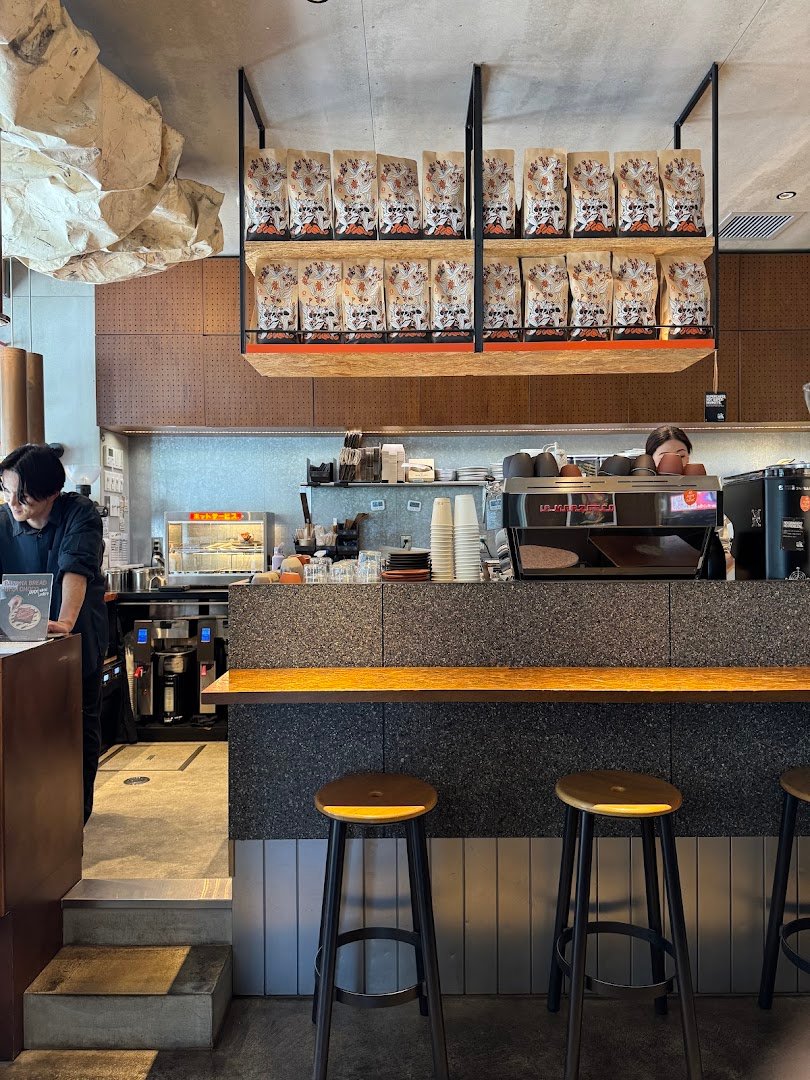 Interior of Single O Hamacho, specialty coffee shop in Tokyo