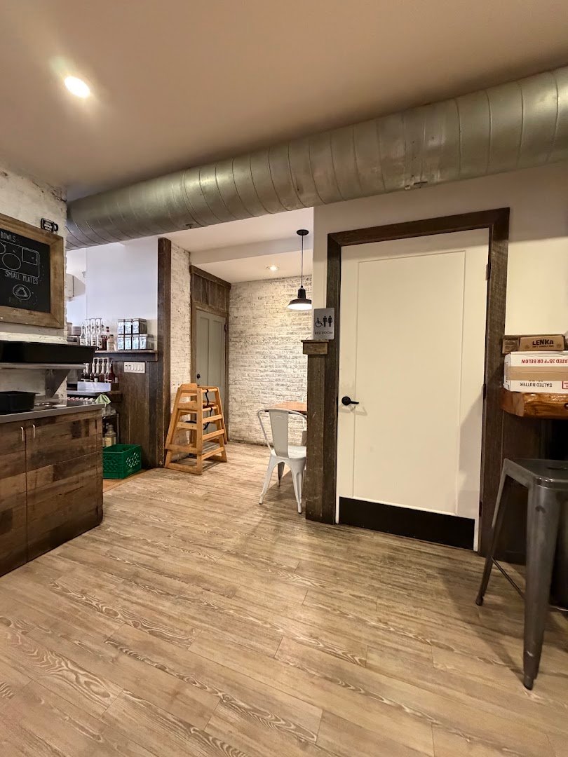 Interior of Cafe One Eight, specialty coffee shop in Lancaster