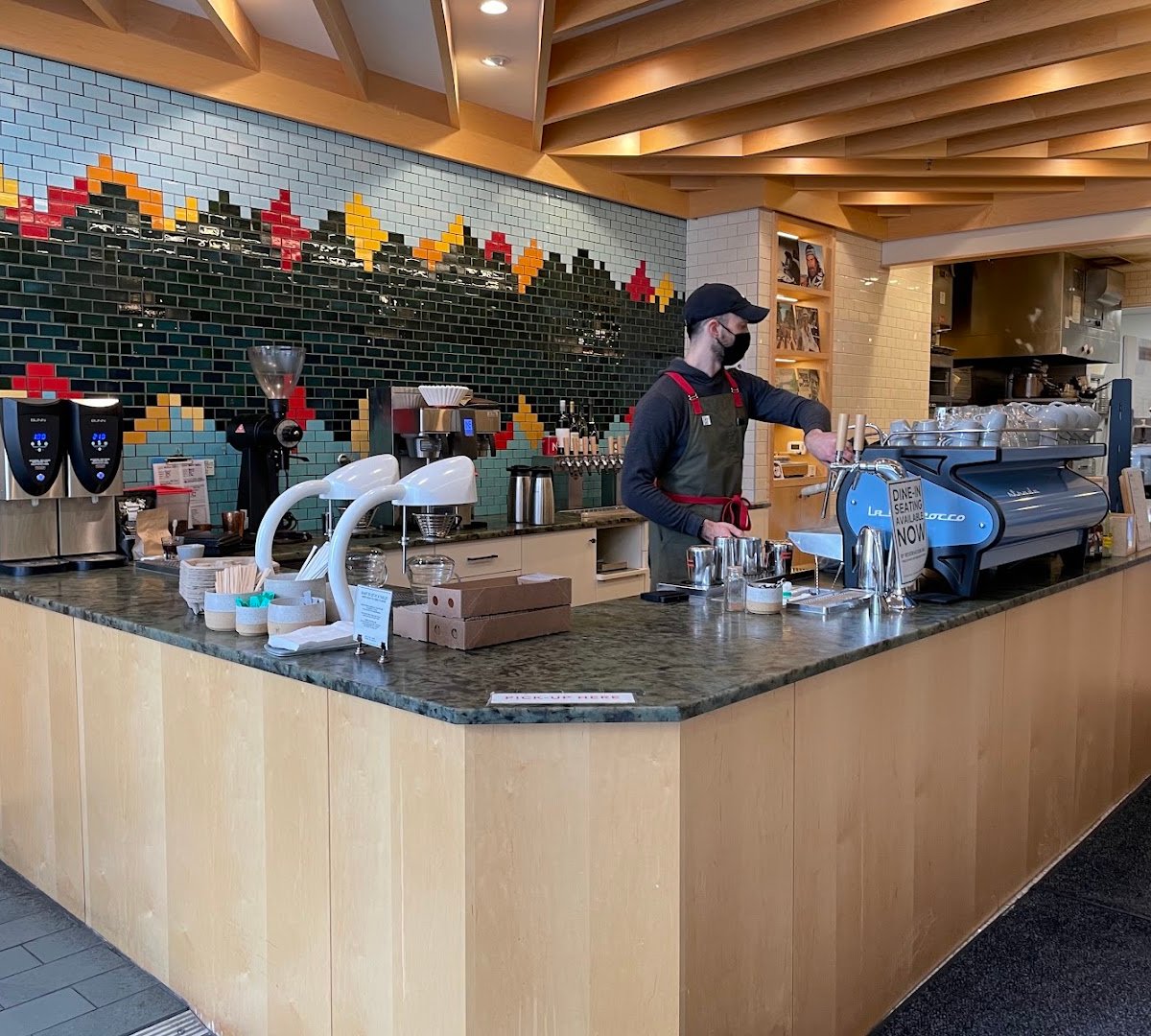 Interior of Northern Coffeeworks, specialty coffee shop in Minneapolis
