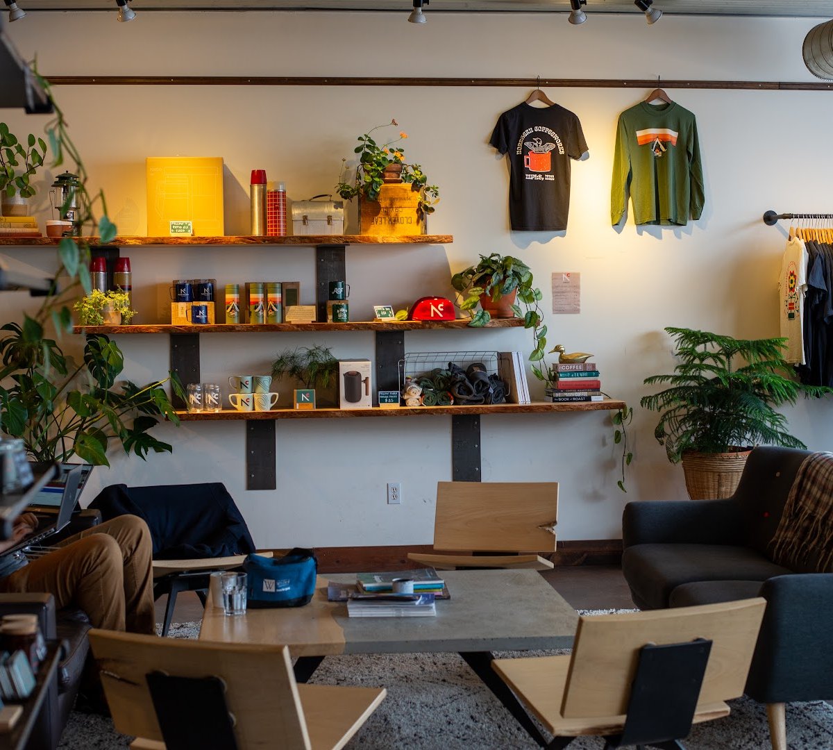 Interior of Northern Coffeeworks, specialty coffee shop in Minneapolis
