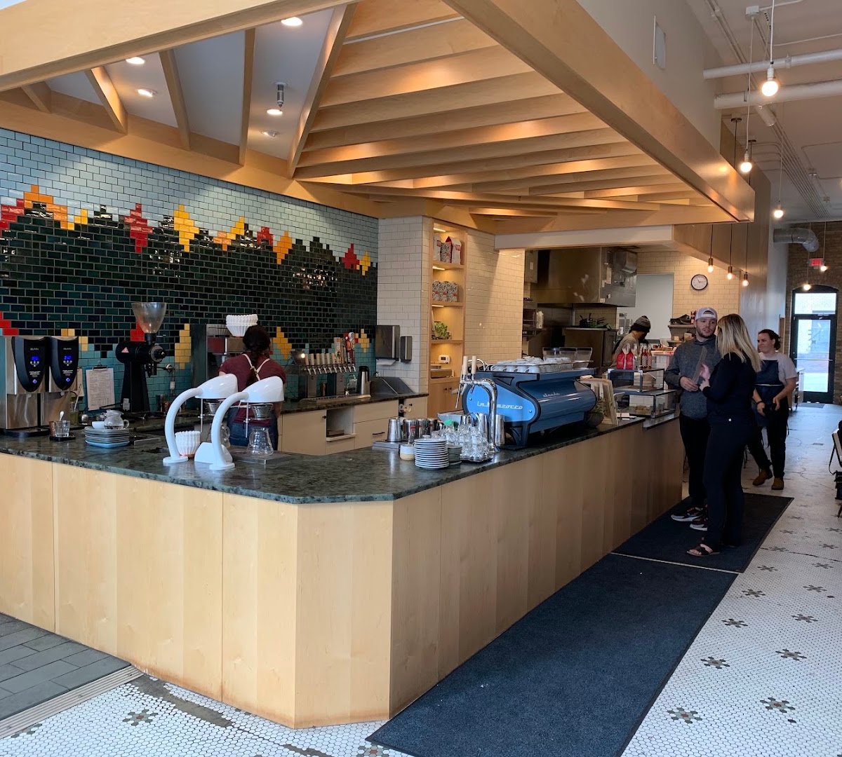 Interior of Northern Coffeeworks, specialty coffee shop in Minneapolis