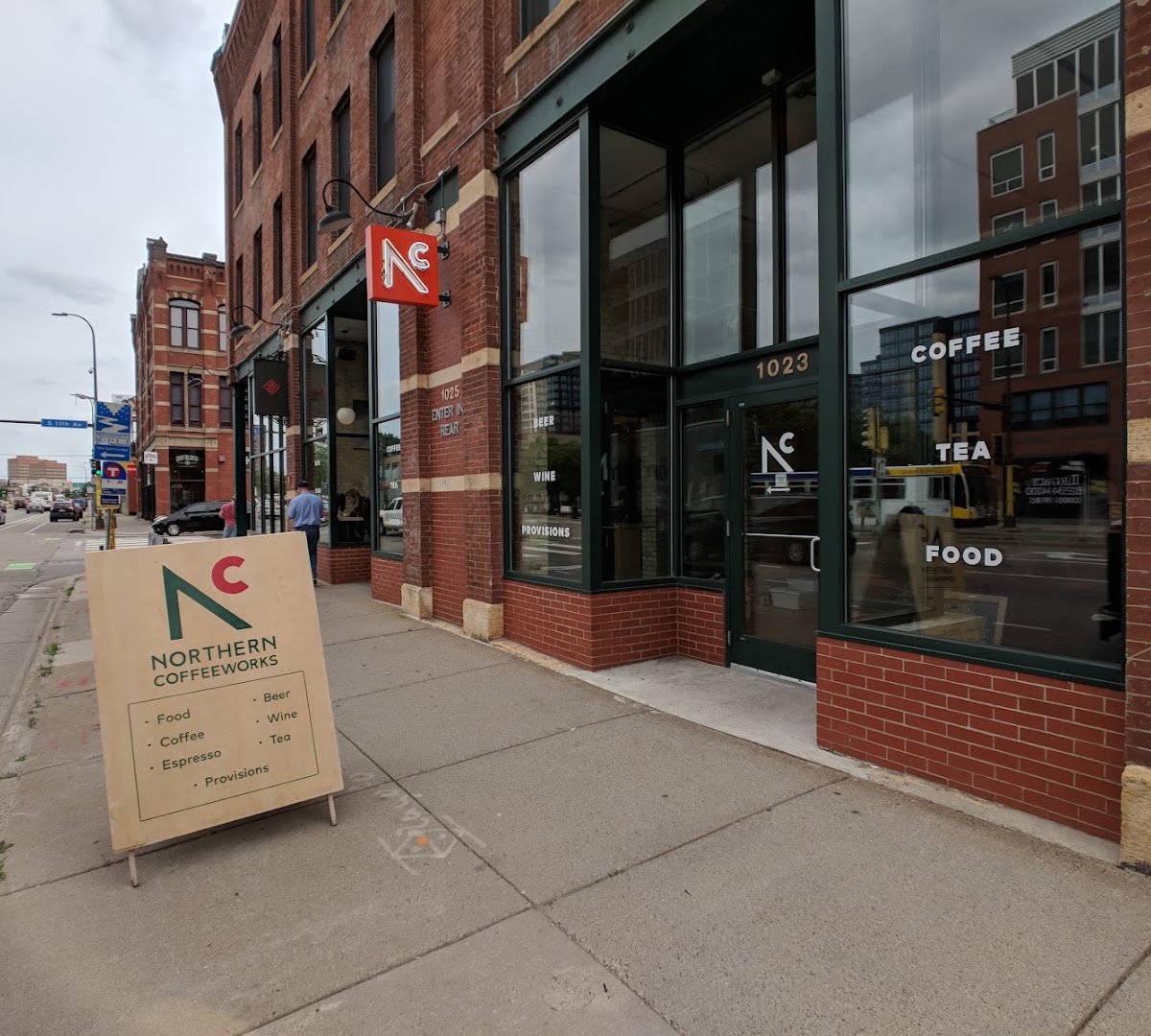 Storefront of Northern Coffeeworks, specialty coffee shop in Minneapolis