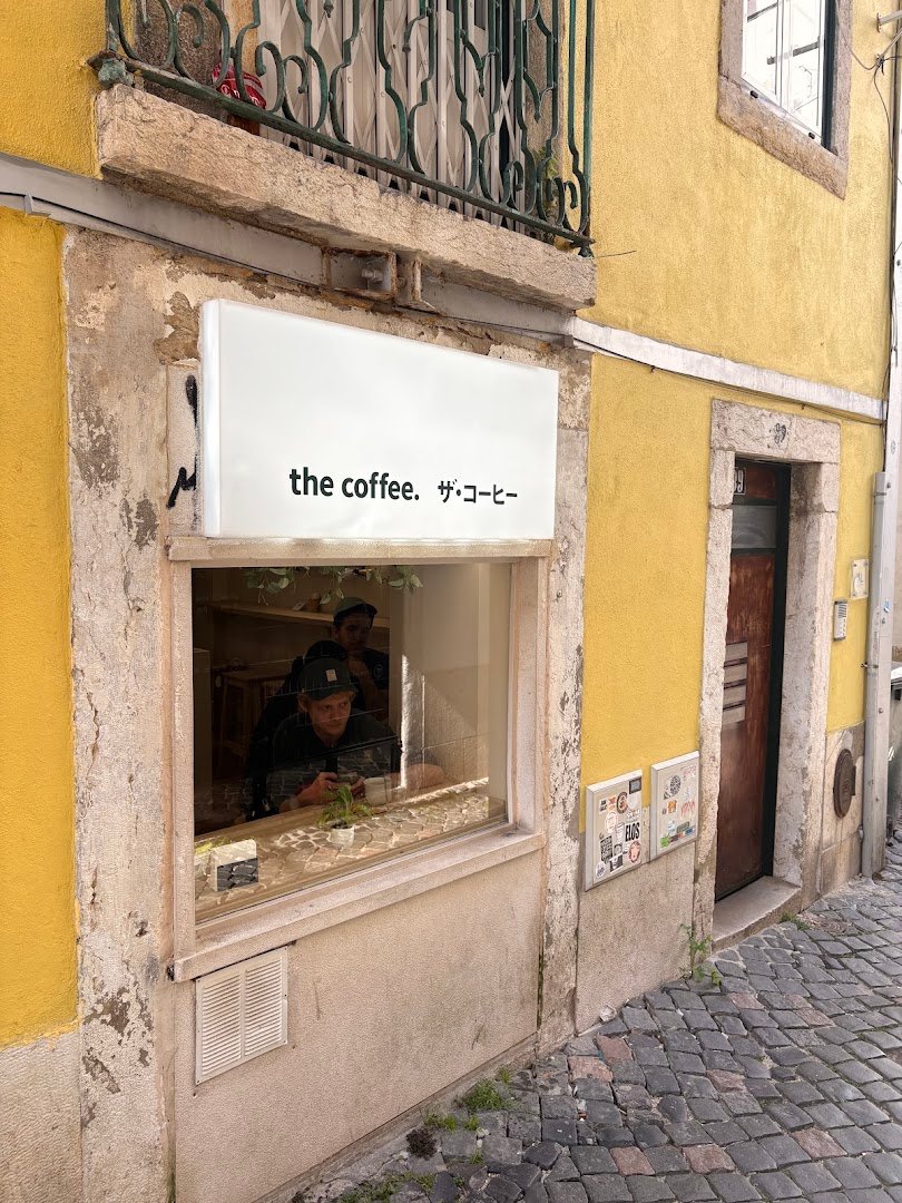 Storefront of The Coffee, specialty coffee shop in Lisbon