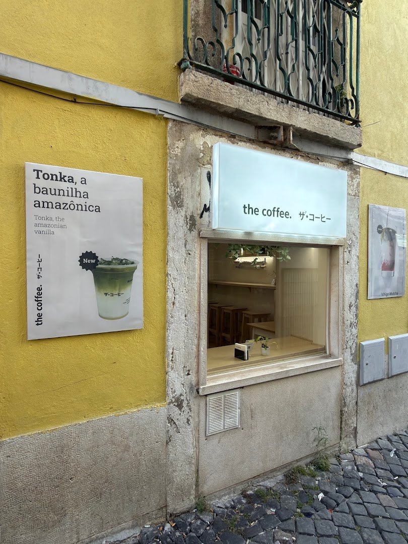 Storefront of The Coffee, specialty coffee shop in Lisbon