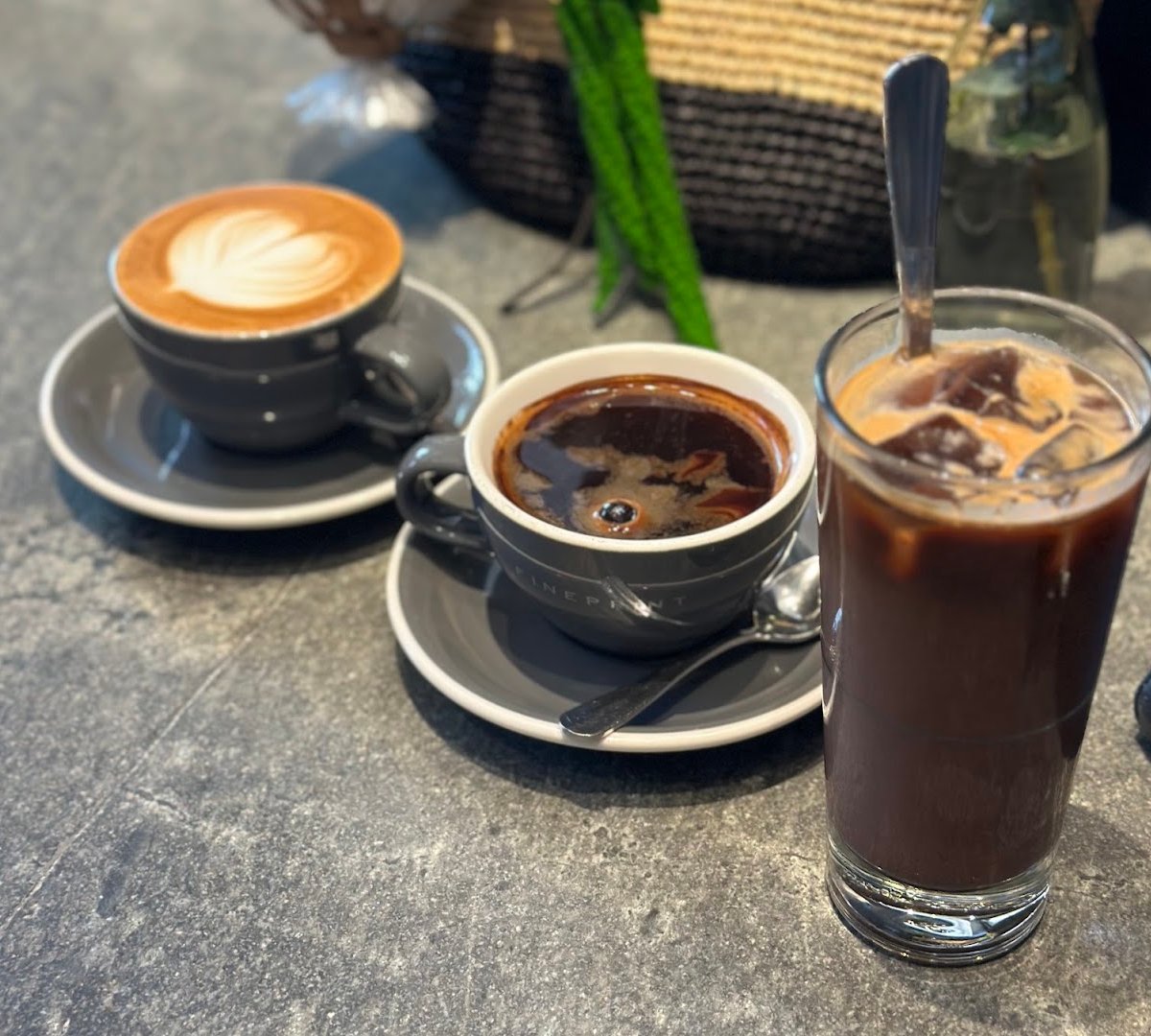 Coffee at FINEPRINT, specialty coffee shop in Hong Kong