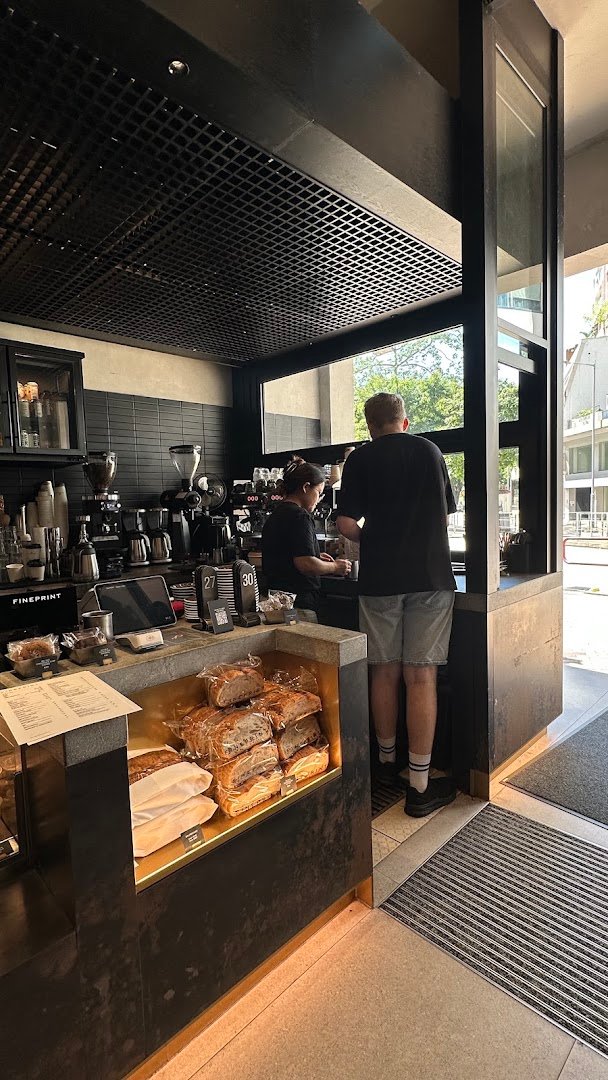 Interior of FINEPRINT, specialty coffee shop in Hong Kong