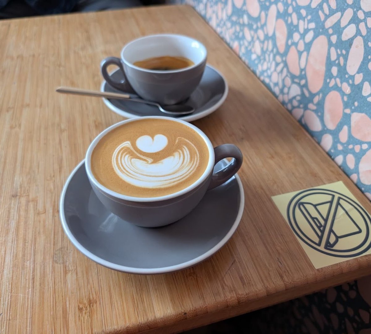 Coffee at Thank You Mama, specialty coffee shop in Lisbon