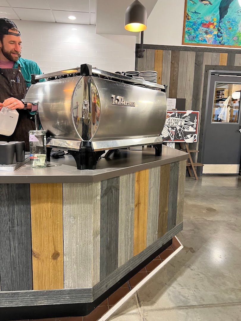 Interior of Forty Weight Coffee Roasters, specialty coffee shop in Ithaca