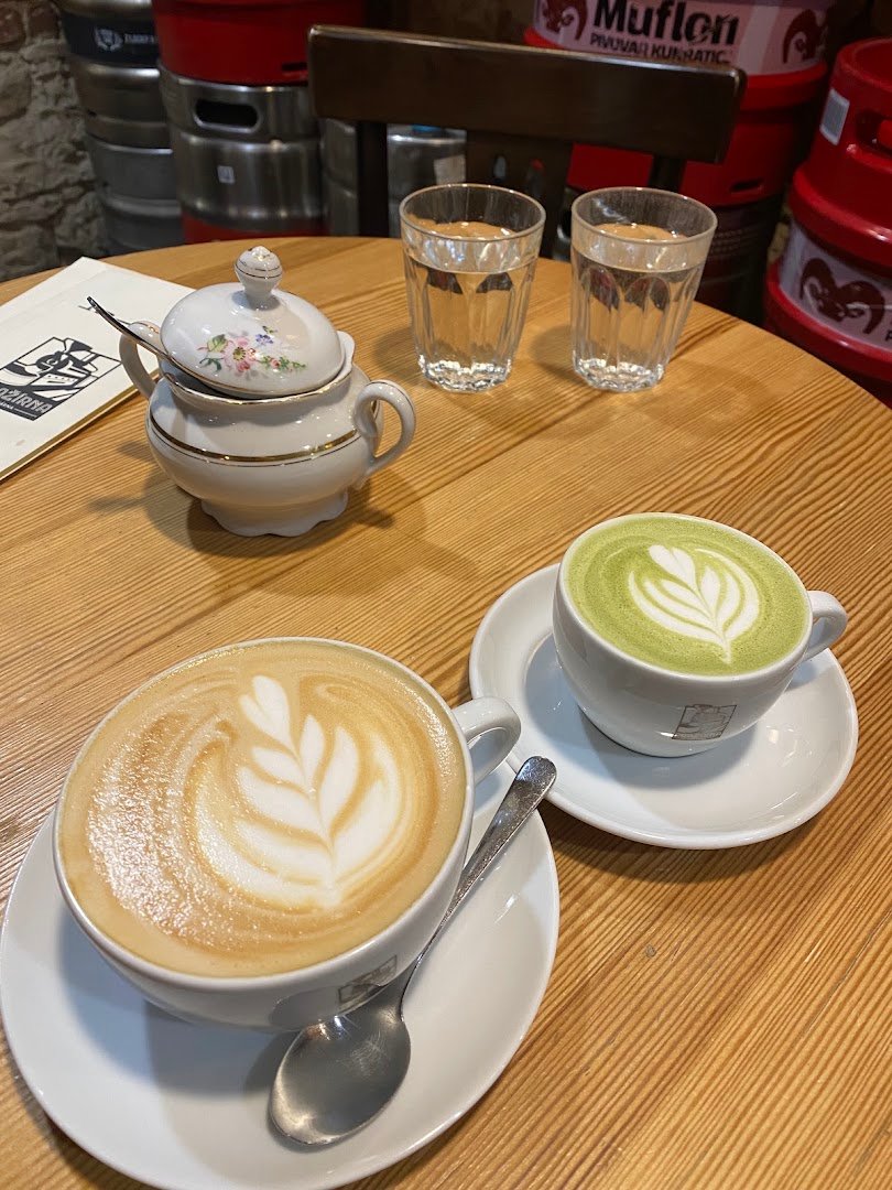 Coffee at Kavárna Pražírna, specialty coffee shop in Prague