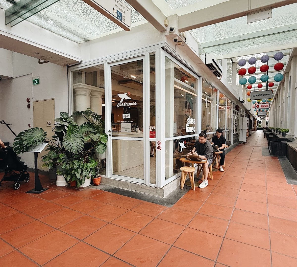 Storefront of Glasshouse, specialty coffee shop in Singapore