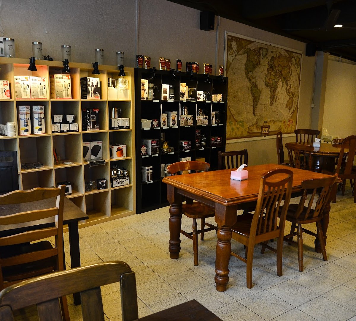 Interior of Yahava KoffeeWorks (Singapore), specialty coffee shop in Singapore