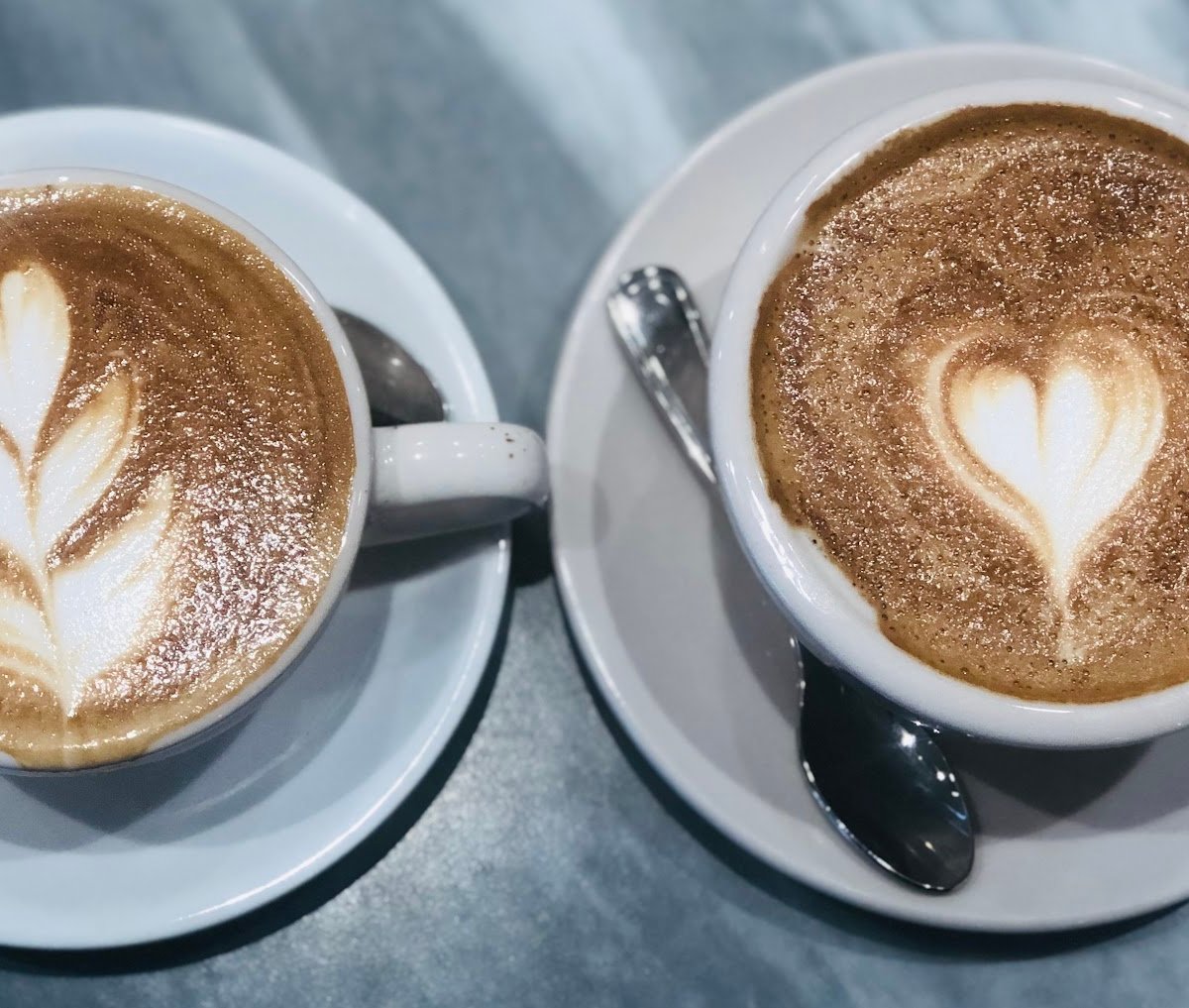 Coffee at Caffe Luxxe, specialty coffee shop in Santa Barbara