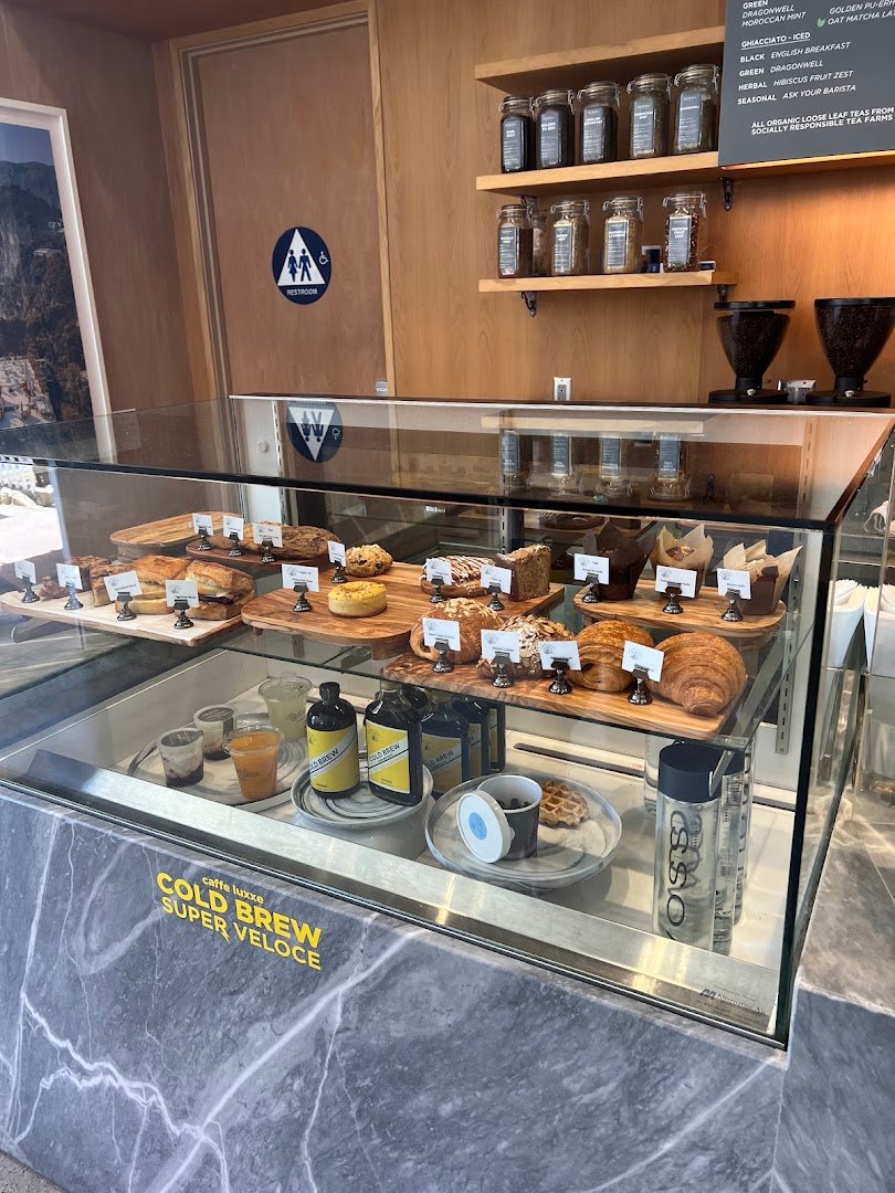 Interior of Caffe Luxxe, specialty coffee shop in Santa Barbara