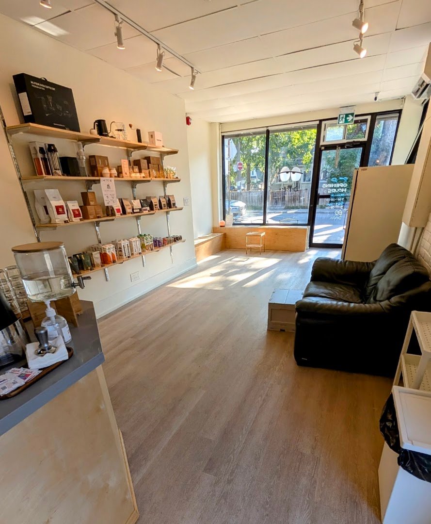 Interior of Dopapen Coffee @ Greek Town, specialty coffee shop in Toronto