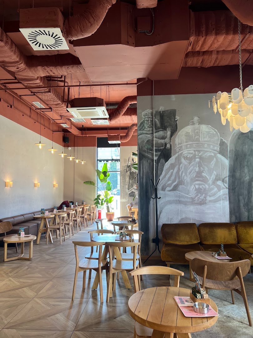 Interior of Kafeterija Palata Pravde, specialty coffee shop in Belgrade