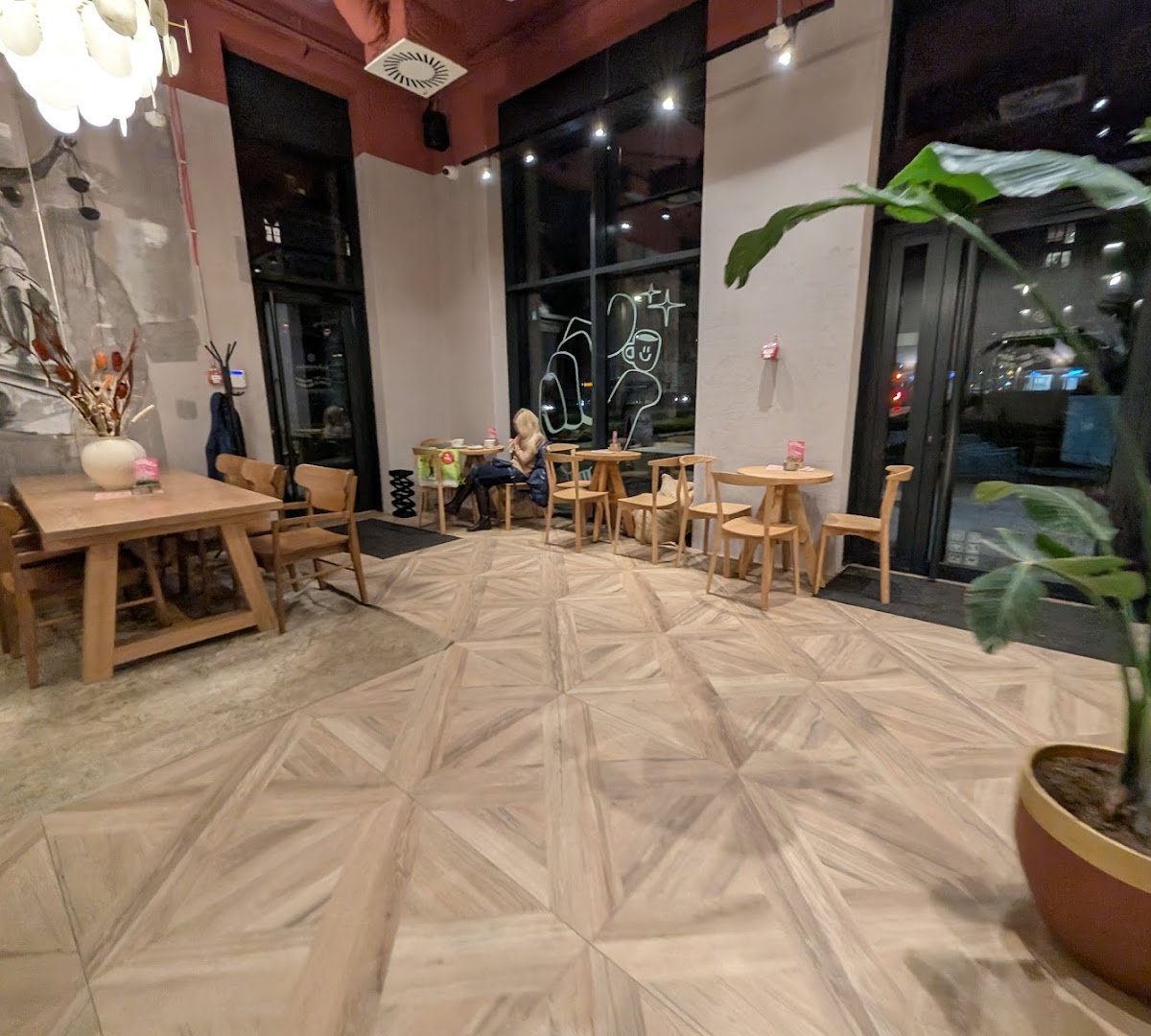 Interior of Kafeterija Palata Pravde, specialty coffee shop in Belgrade