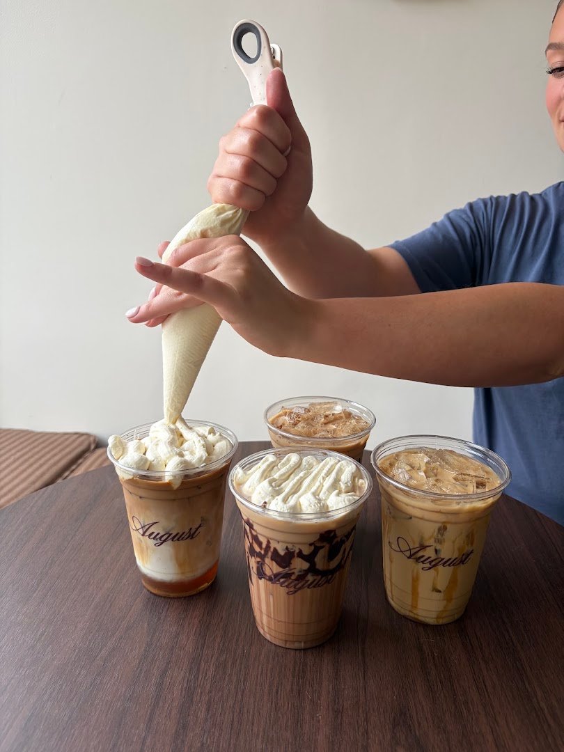 Coffee at August Coffee, specialty coffee shop in Worcester