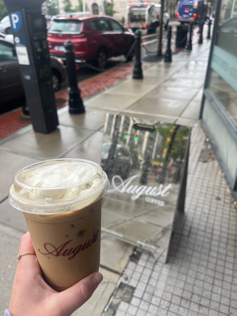 Coffee at August Coffee, specialty coffee shop in Worcester