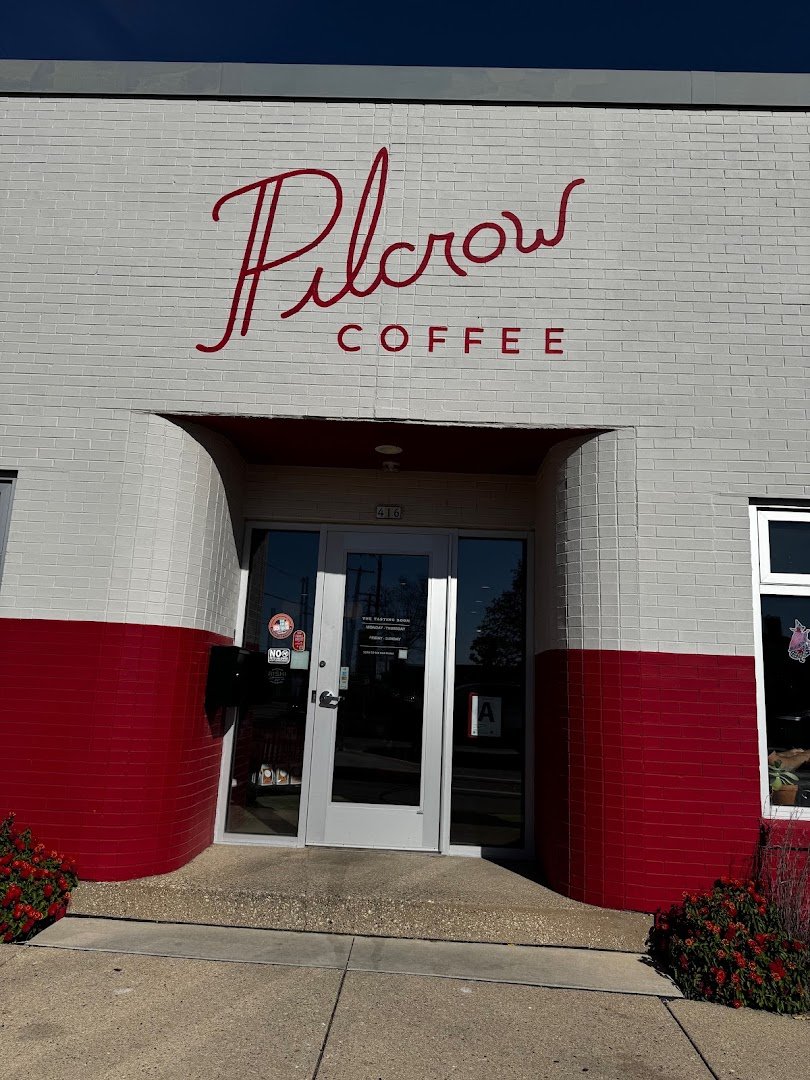 Storefront of Pilcrow Coffee, specialty coffee shop in Milwaukee