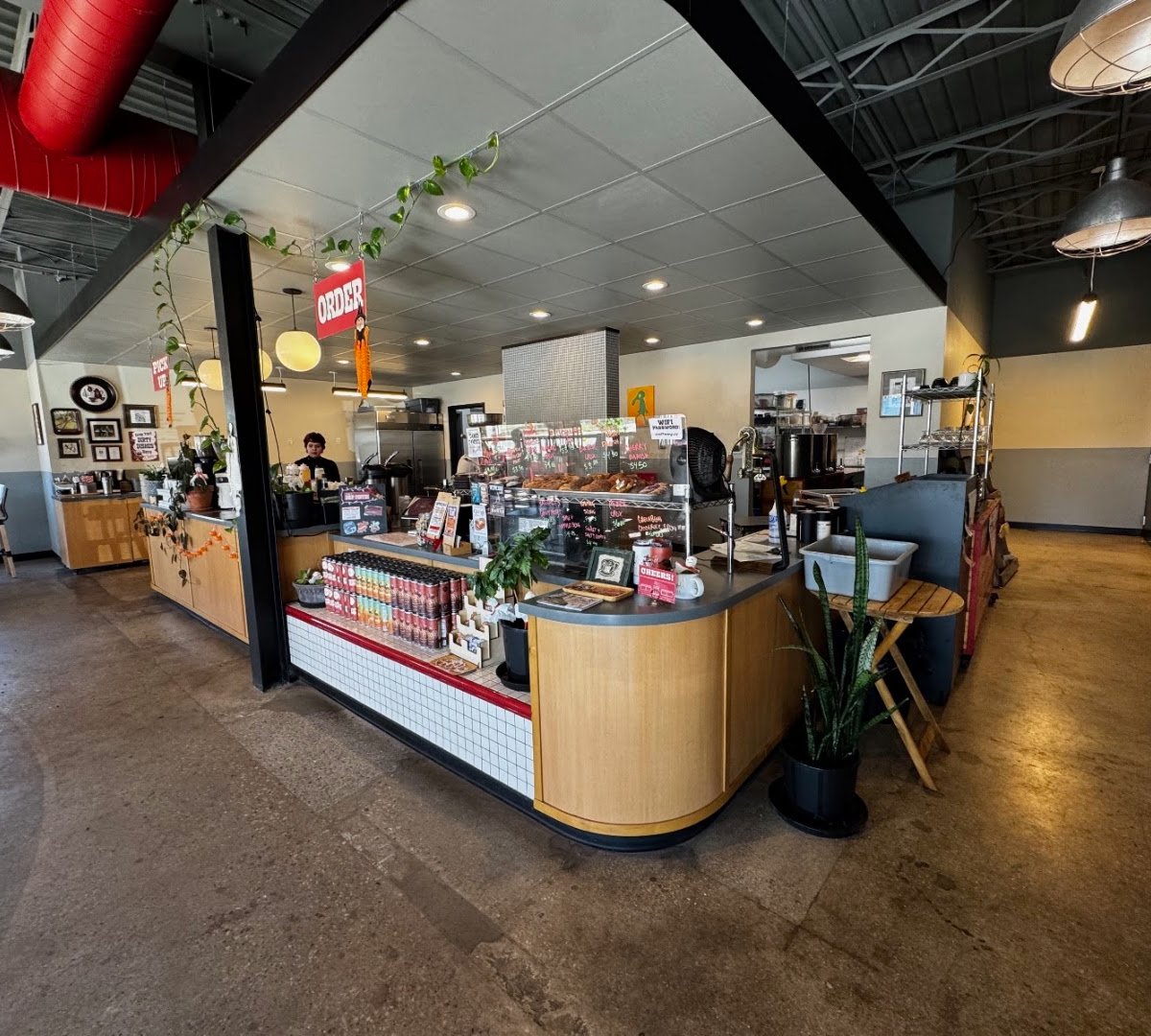 Interior of Pilcrow Coffee, specialty coffee shop in Milwaukee