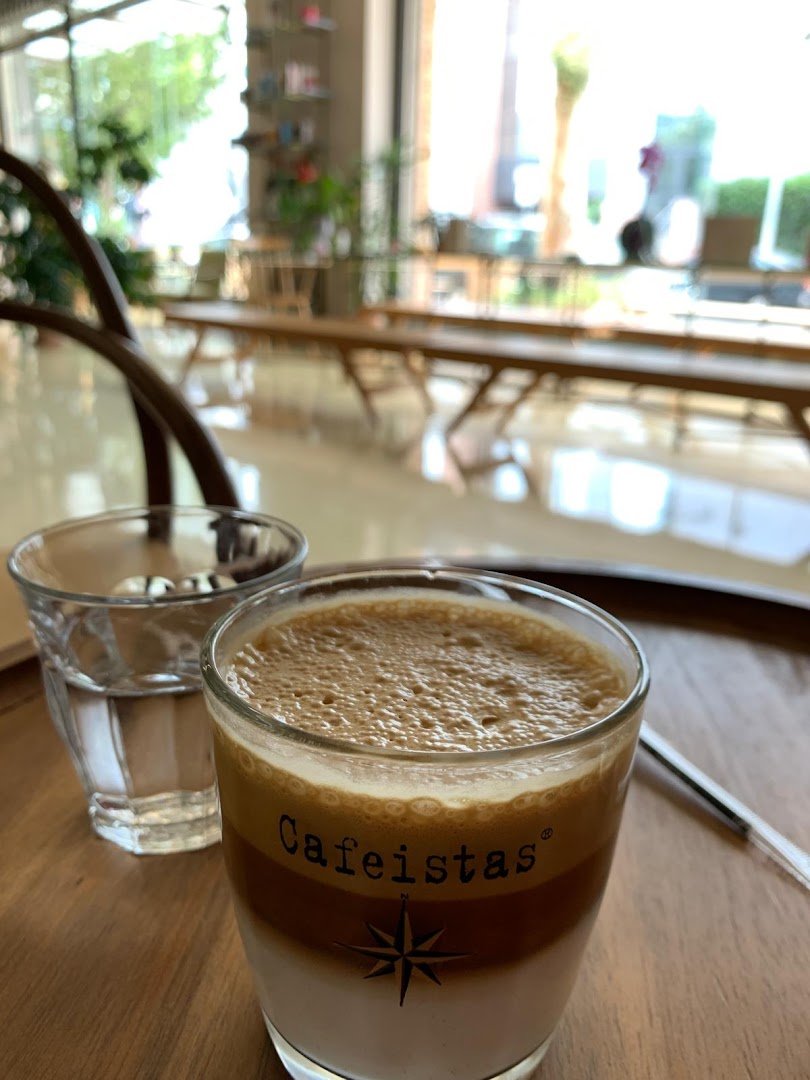 Coffee at Cafeistas, specialty coffee shop in Athens