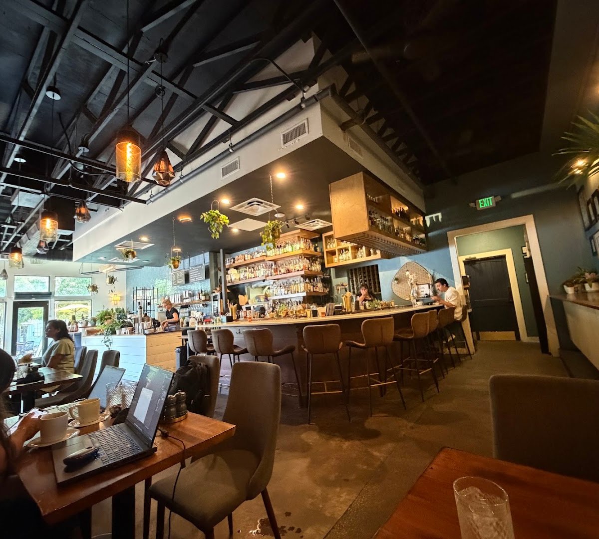 Interior of La Reunion, specialty coffee shop in Dallas