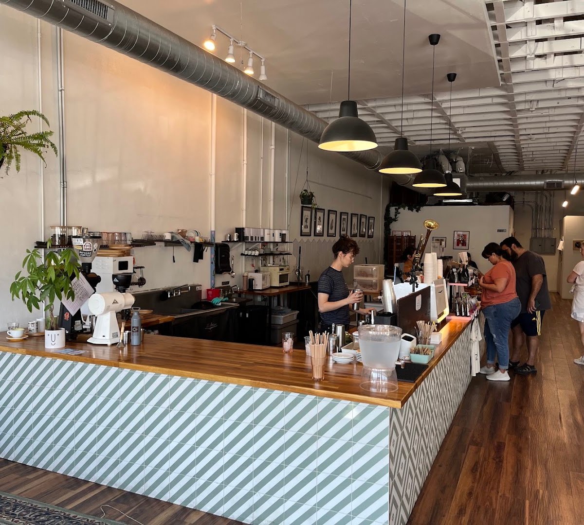 Interior of Bright Coffee, specialty coffee shop in San Antonio