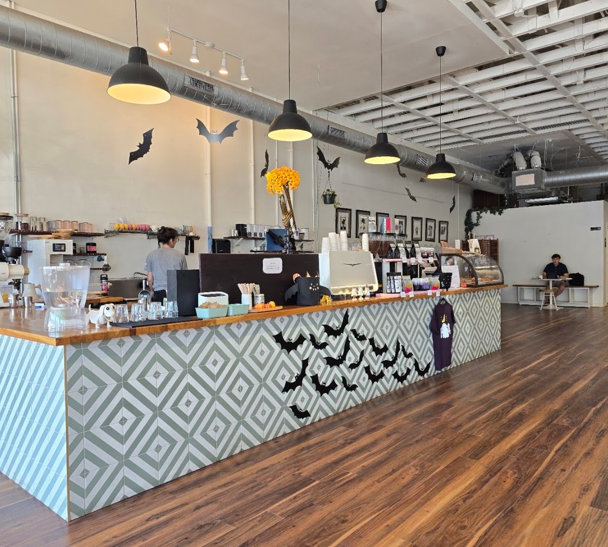 Interior of Bright Coffee, specialty coffee shop in San Antonio