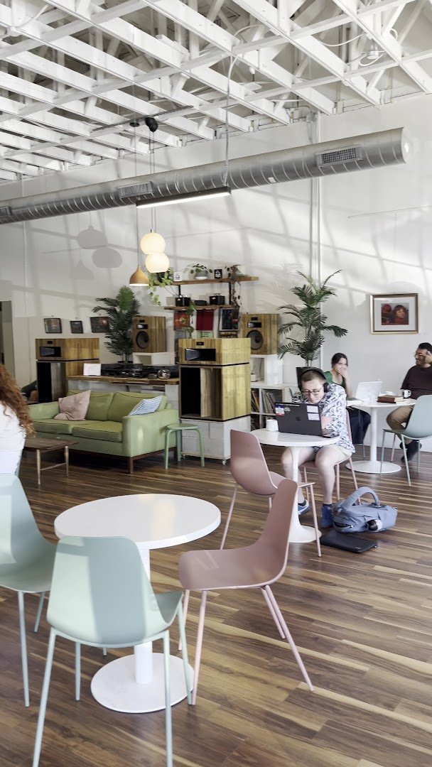 Interior of Bright Coffee, specialty coffee shop in San Antonio