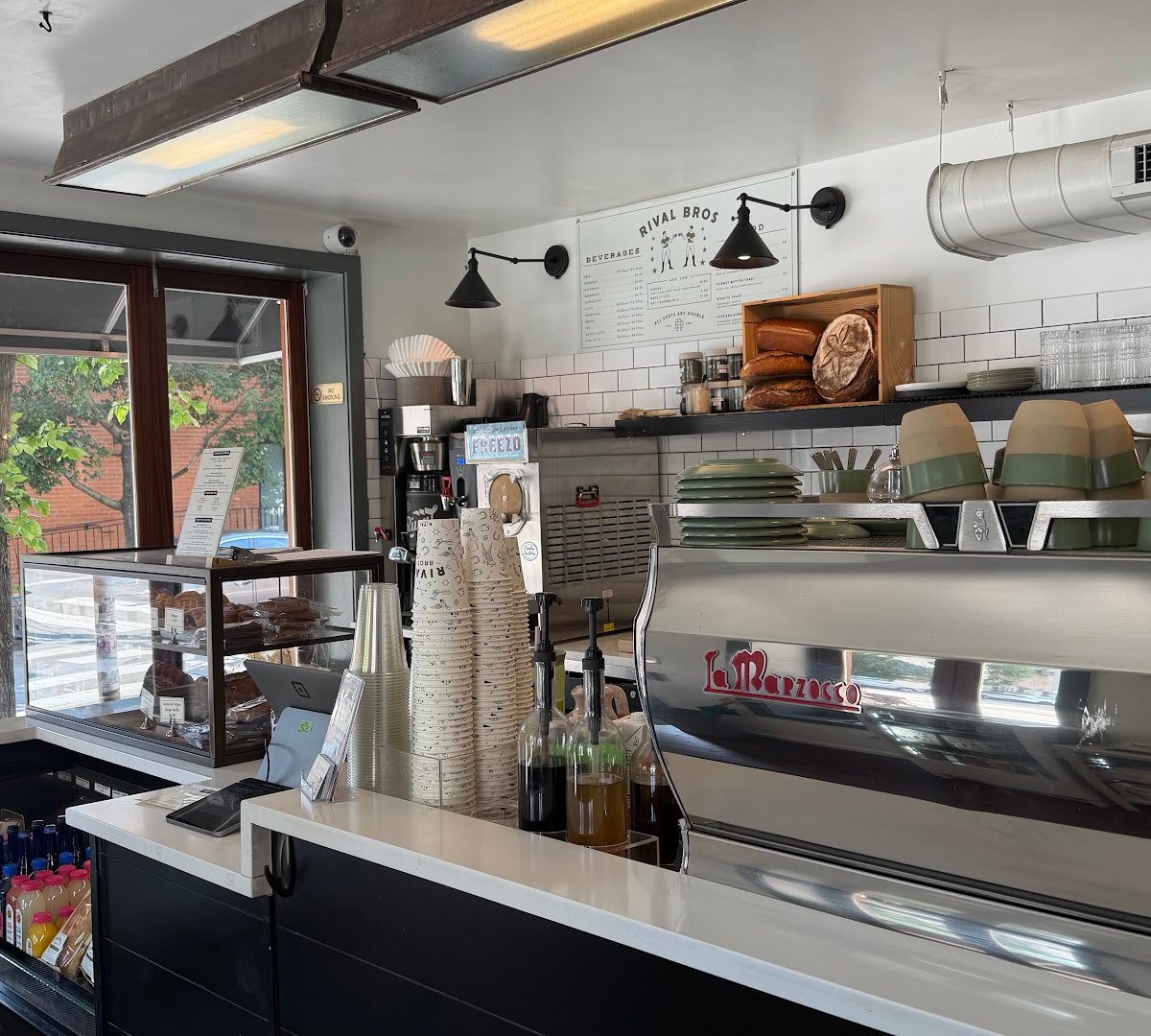 Interior of Rival Bros Coffee Bar, specialty coffee shop in Philadelphia